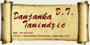 Damjanka Tamindžić vizit kartica